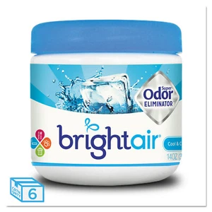 Bright Air Super Eliminatore di Odori, Freddo e Pulito, Blu, 14 oz, 6/Cartone - Foto 1 di 1
