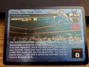 WWE WWF Raw Deal CCG - Dude, Nice Hang Time - SS3 - Ultra Rare - Picture 1 of 1