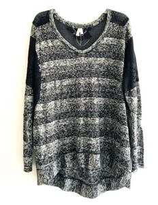 Túnica Free People We The Free para mujer talla M gris bordada pulóver holgada - Imagen 1 de 12