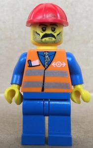 LEGO® Tren Ciudad Trabajadores Ferroviarios Empleado Ferroviario Set 4512 4513 4514 10027 - trn001 - Imagen 1 de 2