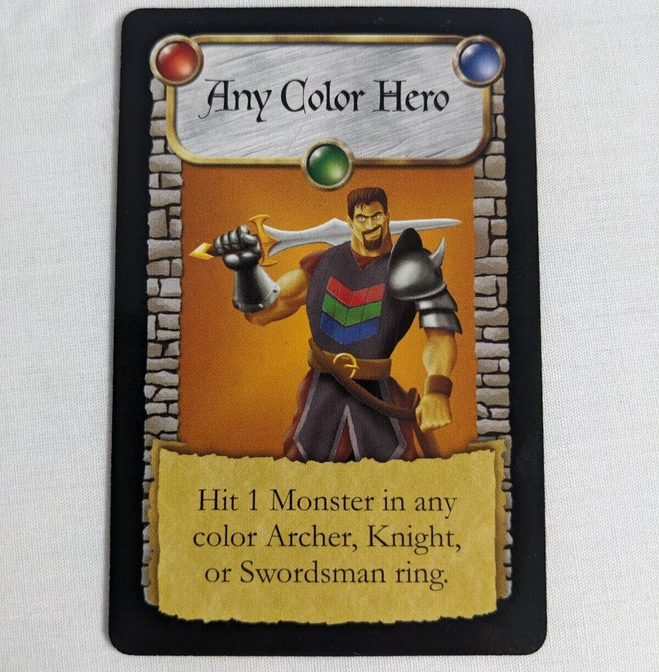 CASTLE PANIC Board Game ANY COLOR HERO PROMO Used Fireside Games 2013 OOP - Image 1 of 1