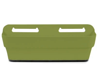 Balkonkasten PLAYMOOD mit Wasserspeicher Pflanzkübel Blumentopf Balkon grün NEU - Bild 1 von 4