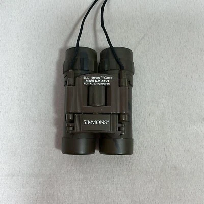 Simmons All Around Camo Pocket Binoculars 1135 8x21 FOV 372ft@1000yds Compact - Image 1 of 4