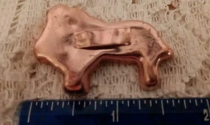 Vintage Lion Copper Aluminum Cookie Cutter With Handle Granny Core Gift - Picture 1 of 4
