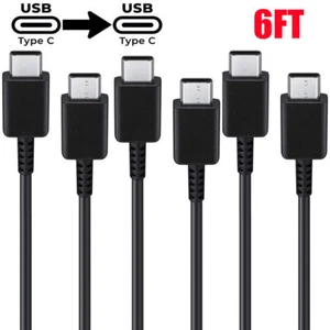 3 PCS 6FT USB-C to USB-C Cable Fast Charge Type C Charging Cord Quick Charger - Picture 1 of 18