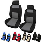Universal Car Front  Back Seat Covers w/Steering Wheel Cover and Belt Pads Set 