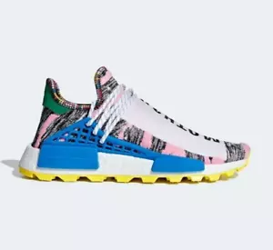 adidas NMD Hu Pharrell Solar Pack Mother - UK 10 - EU 44 2/3 US 10.5 White Pink - Picture 1 of 9