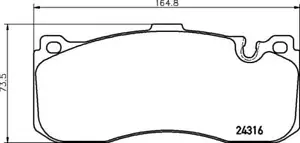 Pastillas de freno delanteras Mintex M1144 MINI Cooper S R56 JCW GP2 - MDB2974 - Imagen 1 de 1