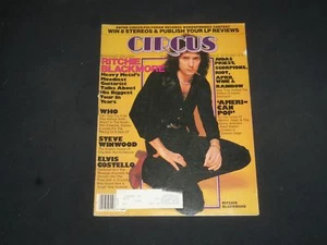 1981 APRIL 30 CIRCUS MAGAZINE - RITCHIE BLACKMORE COVER - PHOTOS - SP 7617 - Picture 1 of 2