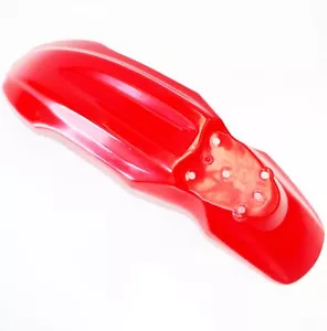 RED Plastic Front Wheel Mud Guard Fender CRF70 Style PIT PRO Trail Dirt Bike - Picture 1 of 3
