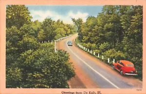 DeKalb, Illinois Postcard Greetings c 1940s C9 - Picture 1 of 2