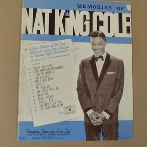 libro di canzoni NAT KING COLE Ricordi del 1965 - Foto 1 di 1