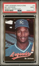 Bo Jackson 1990 Legends Magazine Insert #3 PSA 9 Pop 12. 2 Higher!