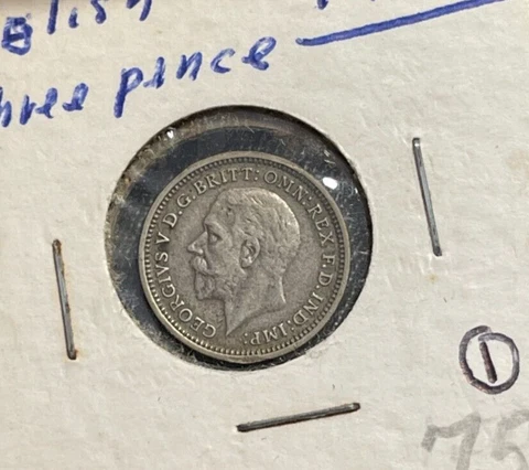 1934 Great Britain 3 Pence  bg Cover
