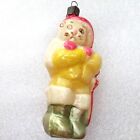 Old Vintage Ukrainian Glass Christmas Tree Ornament Xmas Decoration Cat in Boots