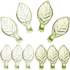  100 Pcs Acrylic Leaves Jewerly Making Pendant Clasp for Necklace Frosted