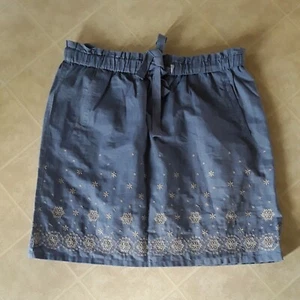 Ann Taylor Loft Damen blau beige Blumen knielang A-Linie Rock Größe 10 NEU - Bild 1 von 3