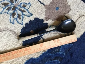 Vintage 1940s Sterling Silver Handle Ladle Plastic Bowl Serving Spoon 10.5"L - Picture 1 of 4