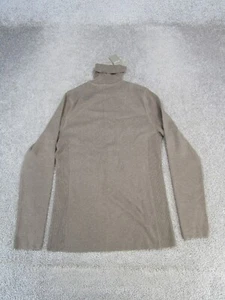 Chico'S Sweater Womens 1 Medium Brown Turtleneck Texas Taupe New - Picture 1 of 9