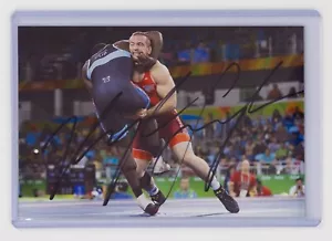 Foto 4x6 firmada por Kyle Snyder - luchador estilo libre medalla de oro olímpica - Imagen 1 de 2