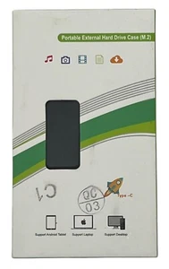 NUEVO Estuche para Disco Duro Externo Portátil (M.2) 1 TB - C1 Negro - Imagen 1 de 4