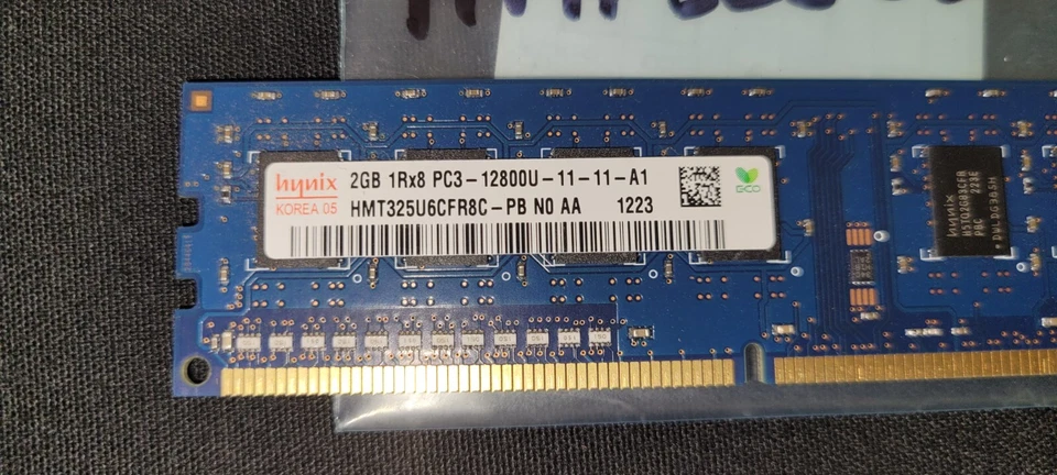 Hynix 2GB PC3-10600 DDR3 1333MHz Desktop RAM – Used – $2 CAD Shipping - Image 1 of 4