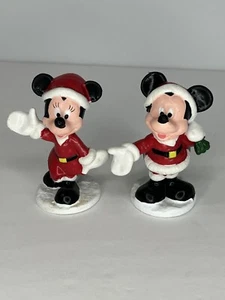 Disney Papá Noel Mickey Minnie Mouse PVC Aplausos 3” Figura Plástico Navidad - Imagen 1 de 10