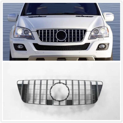 Front Grille for Mercedes Benz ML Class W164 2009-2011 GTR Silver New - Image 1 of 4