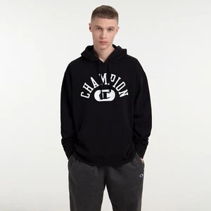 Champion Mens Vintage Wash Varsity Hooded Sweatshirt - Solar Wash Black - NWT - - Picture 1 of 9