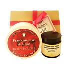 Mother's Day Luxury Skincare Box. Frankincense & Rose Body Polish & Shea Butter