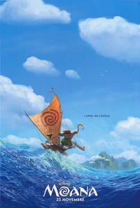 Moana - original DS movie poster - 27x40 D/S FR CA Disney Animation - Picture 1 of 1
