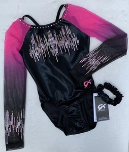 Nuevo GK ELITE Leotardo GIMNASIA Personalizado BLING SWAROVSKI DIAMANTES DE IMITACIÓN Competición AM - Imagen 1 de 13