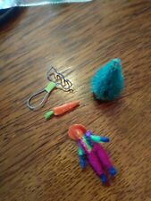 Lot of Doll House Miniatures & Accessories Tree Carrot Rake Sombrero Guy