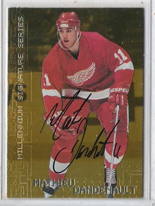 1999-00 BE A PLAYER MILLENNIUM GOLD AUTO MATHIEU DANDENAULT AUTOGRAPH 95 - Picture 1 of 1