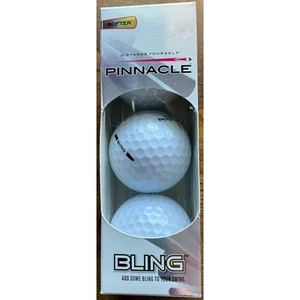 New Pinnacle 1 BLING Golf Balls Sleeve 3 Golf Ball Softer More Distance - Picture 1 of 6
