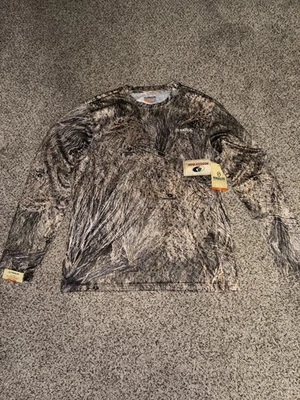 Magellan Outdoors Men's Large Long Sleeve Mossy Oak Camo Shirt Hunting Brush - Image 1 of 4