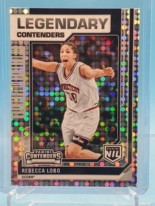 2024-25 Panini UCONN Legendary Contenders Rebecca Lobo SP Dots Donuts (Holofoil) - Picture 1 of 2