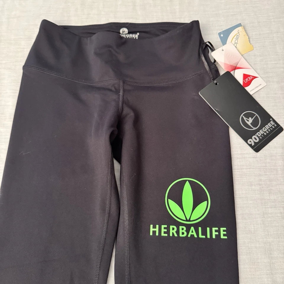 NEW! 90 DEGREE by REFLEX Women’s Yoga Pants Size XS Herbal Life Logo PW71001 - Image 1 of 4