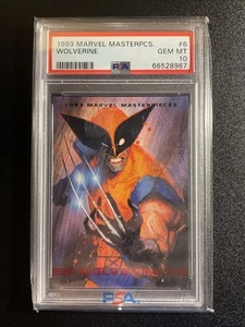 1993 Marvel Masterpieces Wolverine #6 PSA 10 GEM MINT - Picture 1 of 2