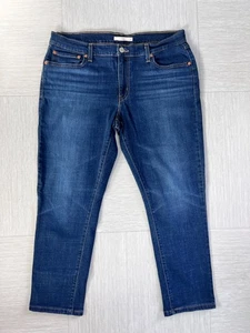 Levi’s Boyfriend Fit Denim Blue Jeans 32x27 Medium Wash Cotton Stretch Faded - Bild 1 von 6