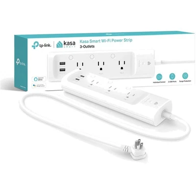 Smart Power Strip with 3 Controlled Outlets & 2 USB Ports - Voice Assist Comp... - Image 1 of 4