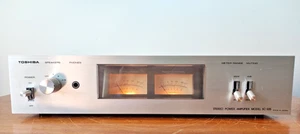 Toshiba SC-335 Power Amplifier Vintage VU Power Meters 'Made in Japan' See Video - Picture 1 of 23