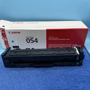 Genuine Canon Toner Cartridge 054 Cyan, Standard - Yields Up To 1,200 Pages - Picture 1 of 3