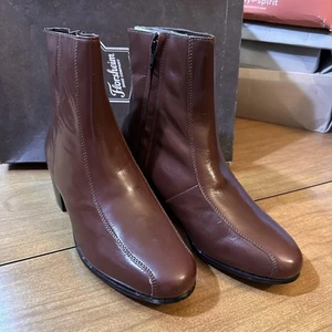 Florsheim Stiefel Herren Größe 8 3E Cognac Duke Leder Seitlicher Reißverschluss Knöchel Elegant 17087 - Bild 1 von 8