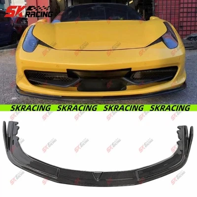 Alerón labial parachoques delantero forjado/fibra carbono Spider Fit Ferrari 458 10-15 Italia Spider Foto 1 de 4