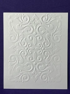 Damask Background Embossing Folder Textured Impressions Sizzix Stampin Up - Picture 1 of 3