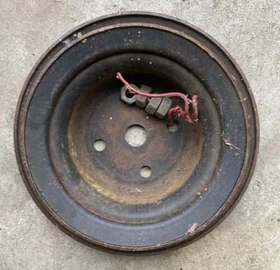 Vintage OEM 1969 Cadillac Deville Fleetwood Water Pump Pulley 472 Dual Groove - Image 1 of 4