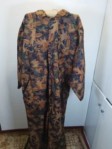 Men's Gander Mountain 100% Polyester Size 4XL USA Made Button Up Camo Coveralls - Picture 1 of 8