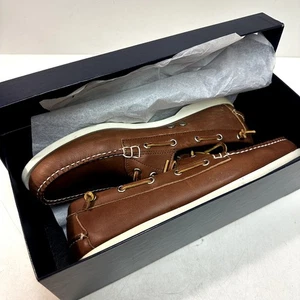 Usado en Excelente Condición Rancourt & Co. x Ralph Lauren Etiqueta Púrpura Telford Cuero Zapato Barco EE. UU. 11 - Imagen 1 de 12