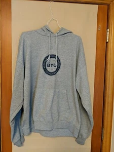 Sudadera con Capucha Brigham Young University BYU Vintage Champion Gris Talla Extra Grande - Imagen 1 de 6
